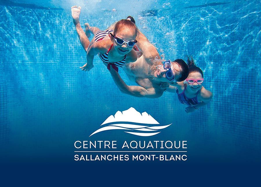 Création du logo et de l'identité visuelle globale du Centre aquatique Sallanches Mont-Blanc
