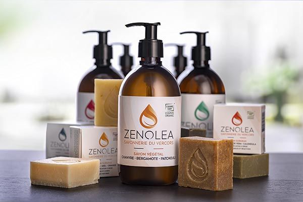Packaging des savons Zenolea