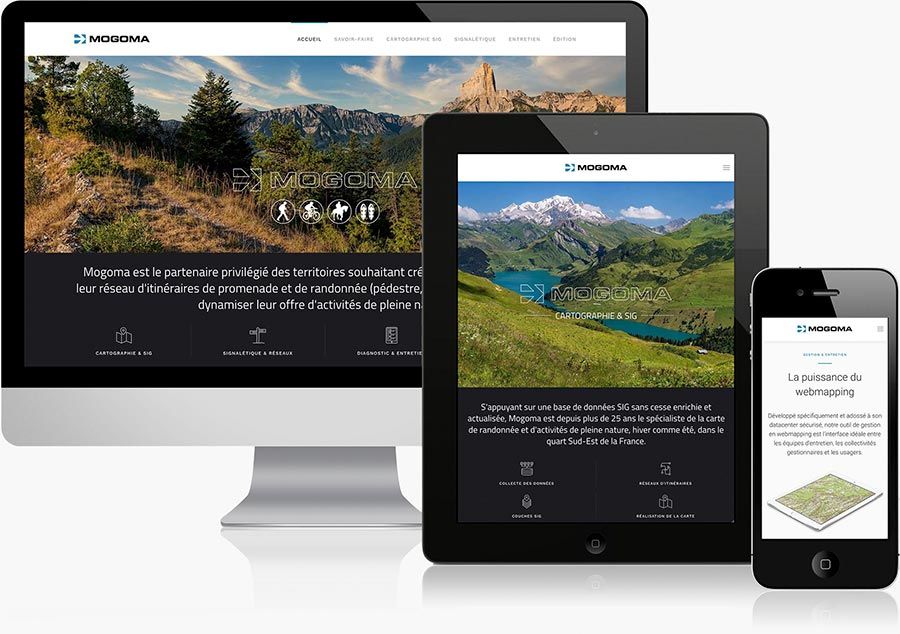 Création du site internet de la société Mogoma - Grenoble