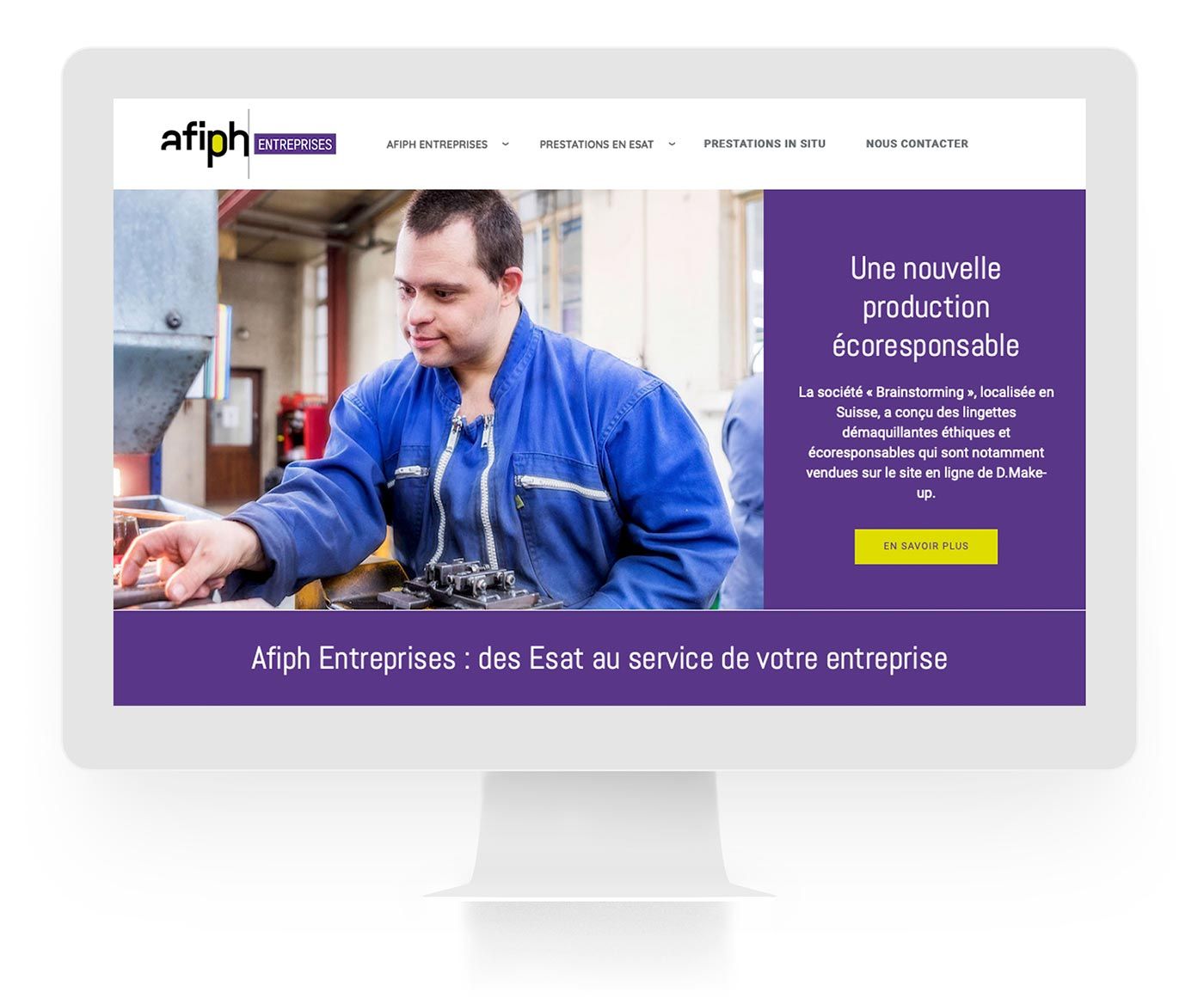 Site internet d'Afiph Entreprises