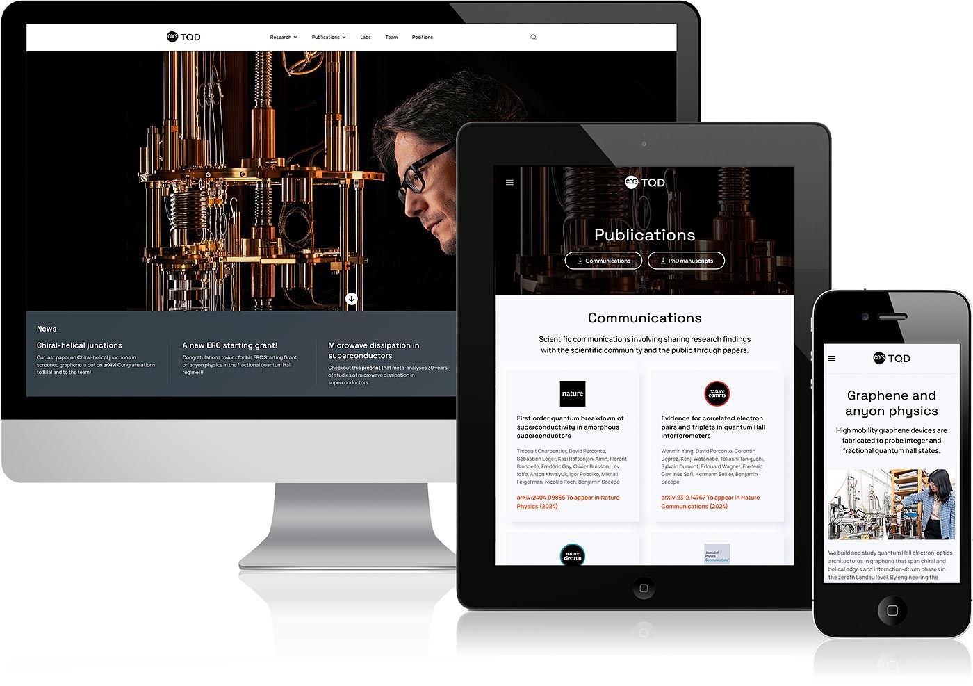 site internet du laboratoire SQC