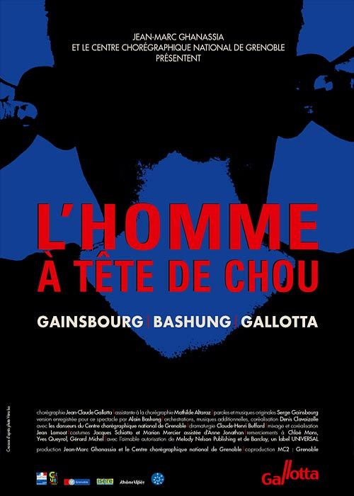 Affiche du spectacle "L'homme à tête de chou"