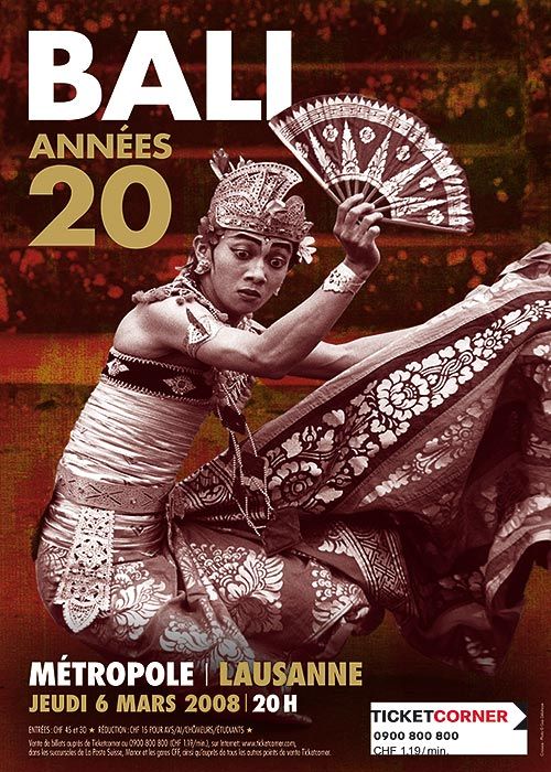 Affiche du spectacle "Bali années 20"